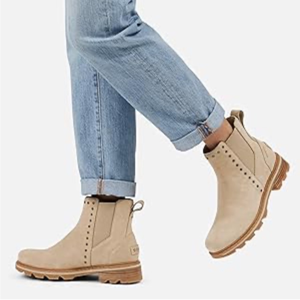 Sorel Women's Lennox Chelsea Stud Boots- Waterproof Suede